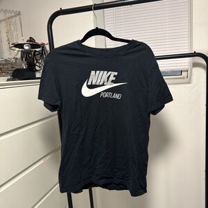 Nike Portland Black Logo Graphic T Shirt